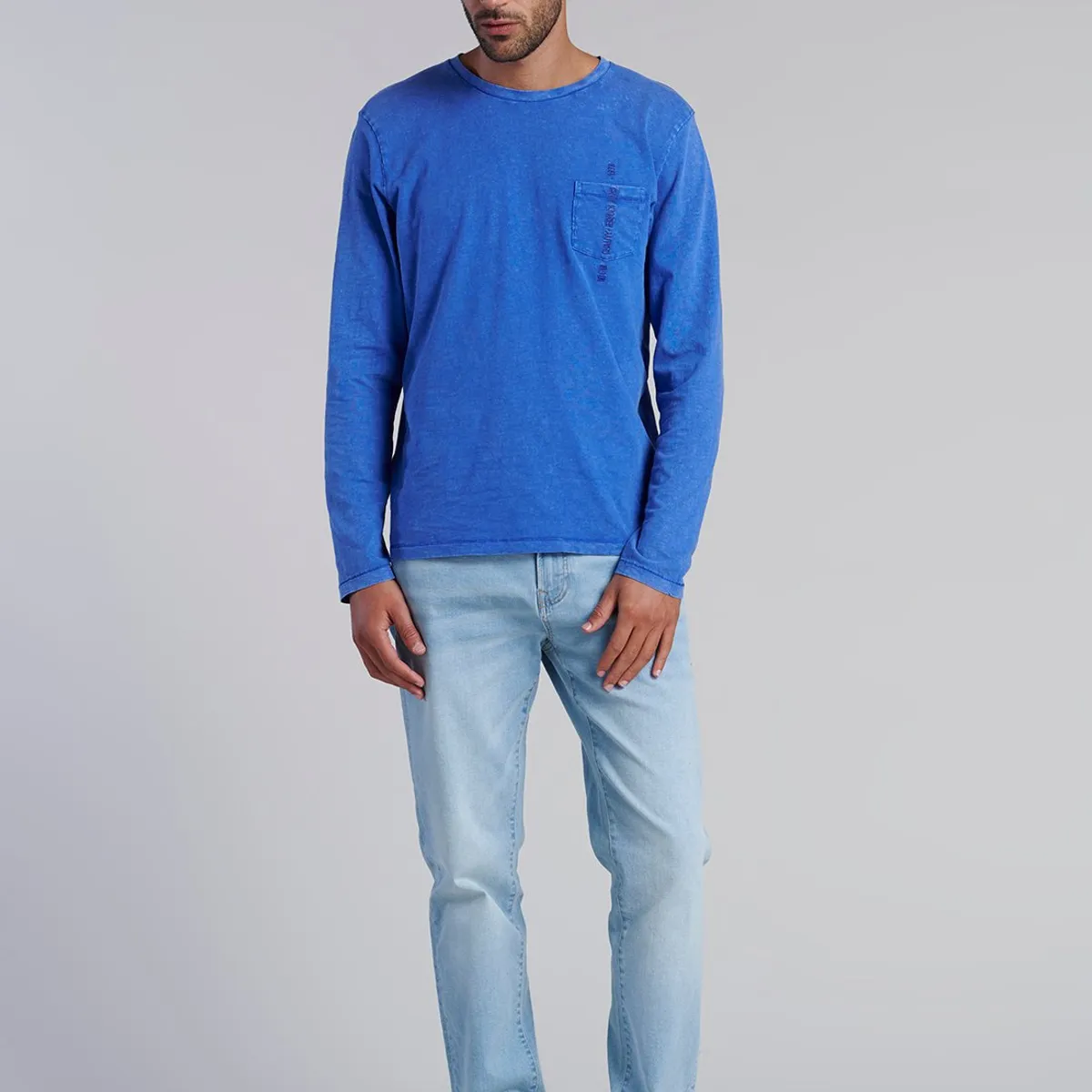 FEROUCH - Polera Ml Proceso Fresno Azul Ferouch