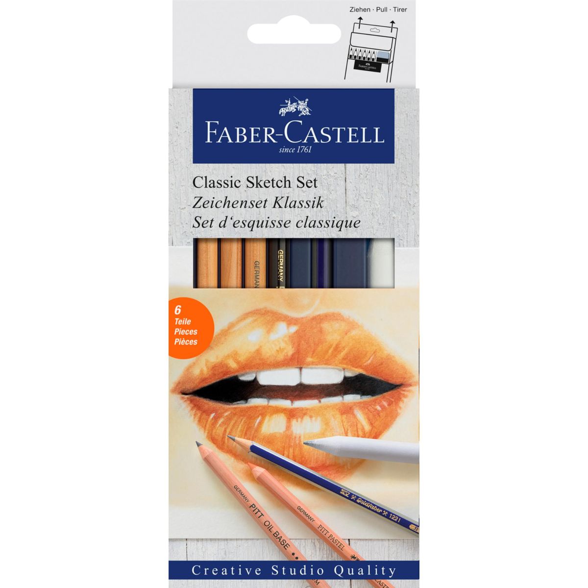 FABER-CASTELL - Set De Dibujo Clásico Faber-Castell 6 Piezas