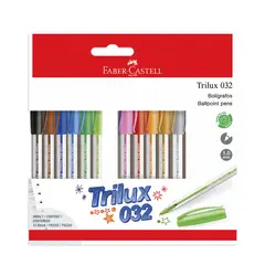 FABER-CASTELL - Lápiz Pasta Trilux 032 M x12 Colores