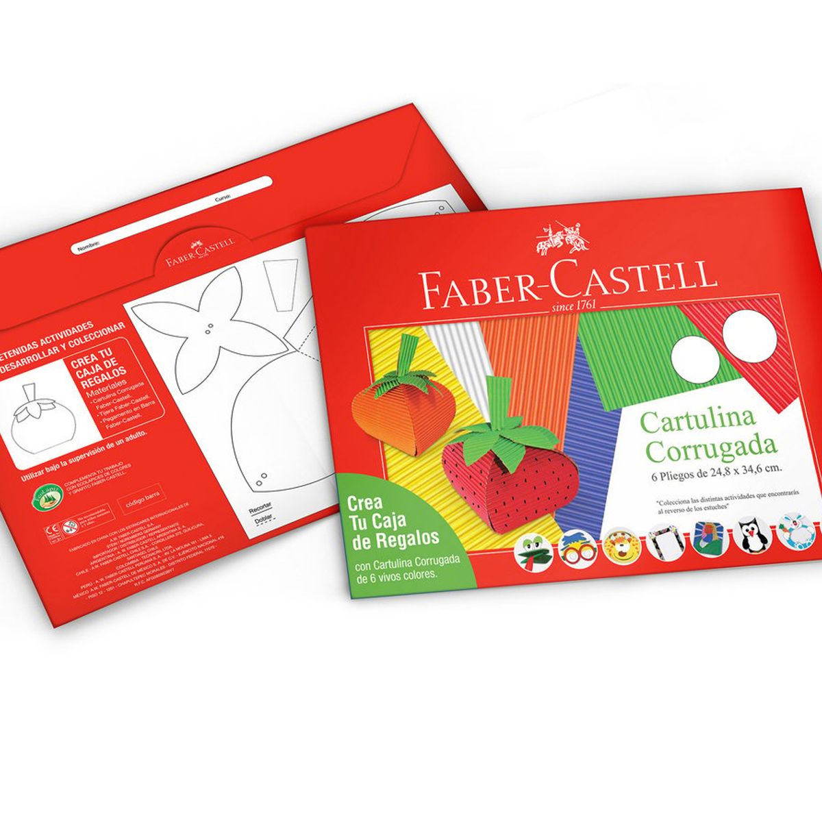 FABER-CASTELL - Estuche Cartón Corrugada Faber-Castell