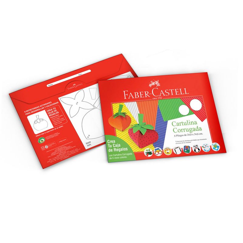 FABER-CASTELL - Estuche Cartón Corrugada Faber-Castell