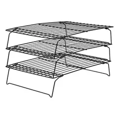 IMPORTCLICK - Rejillas 3 Niveles Galleta Pan Alimentos Acero Inoxidable 40x24.7 CM