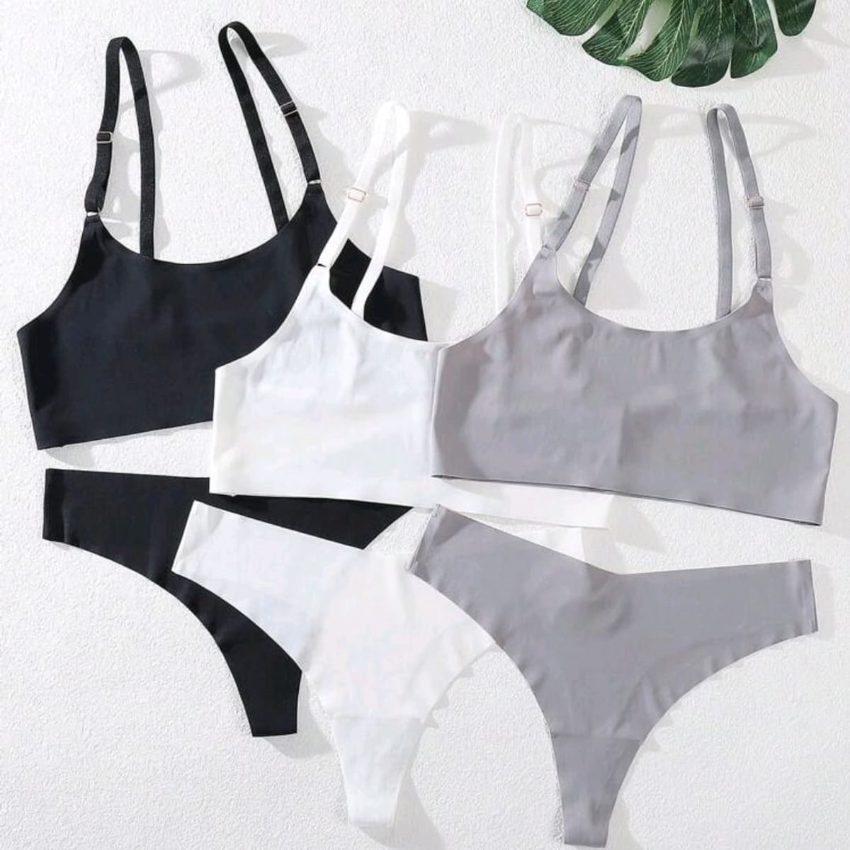 GENERICO - Set de ropa interior invisible SET GRIS