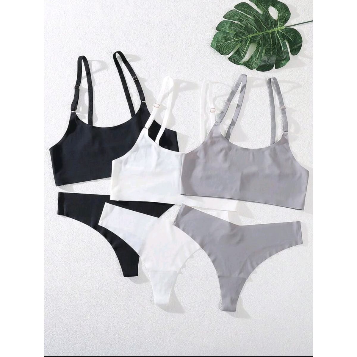 GENERICO - Set de ropa interior invisible SET GRIS