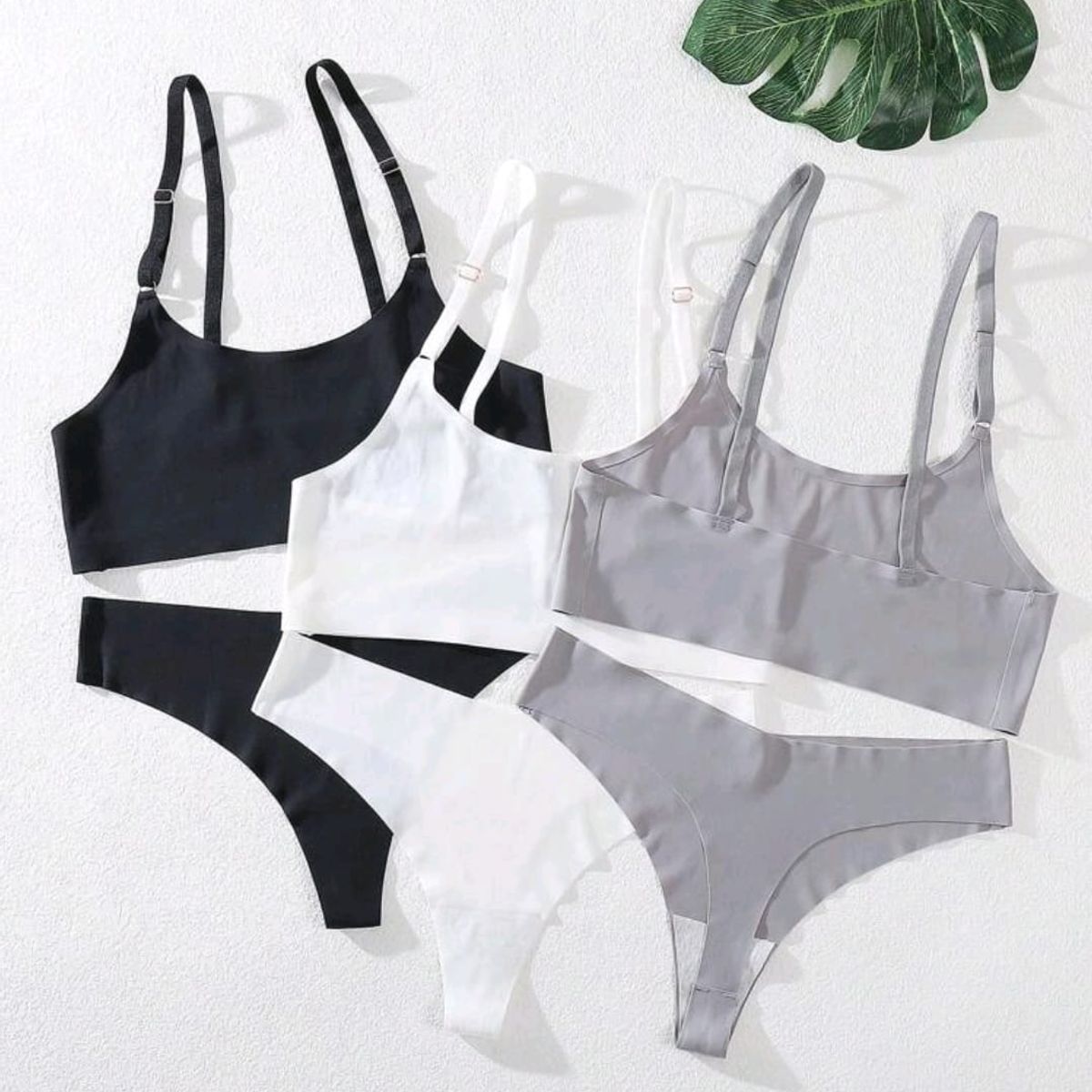 GENERICO - Set de ropa interior invisible SET GRIS