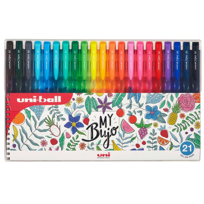 UNI BALL - Set Bolígrafos Uniball UNI UM-155 Bujo x21 Colores