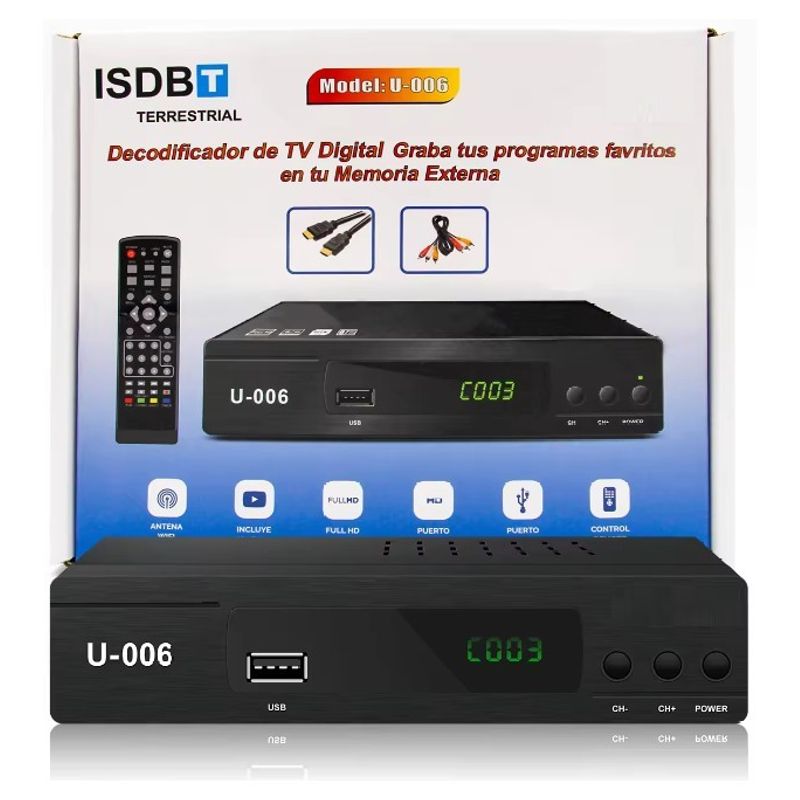 GENERICO - Sintonizador Digital Televisores Lcd Led plasma y tubo Decodificador