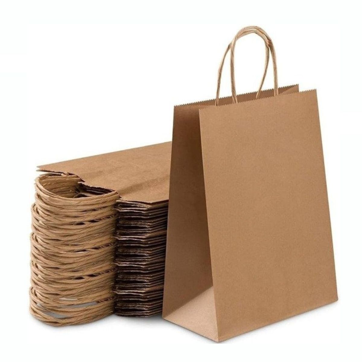 GENERICO - Bolsa De Papel Kraft 22x10x30 25 Unidades