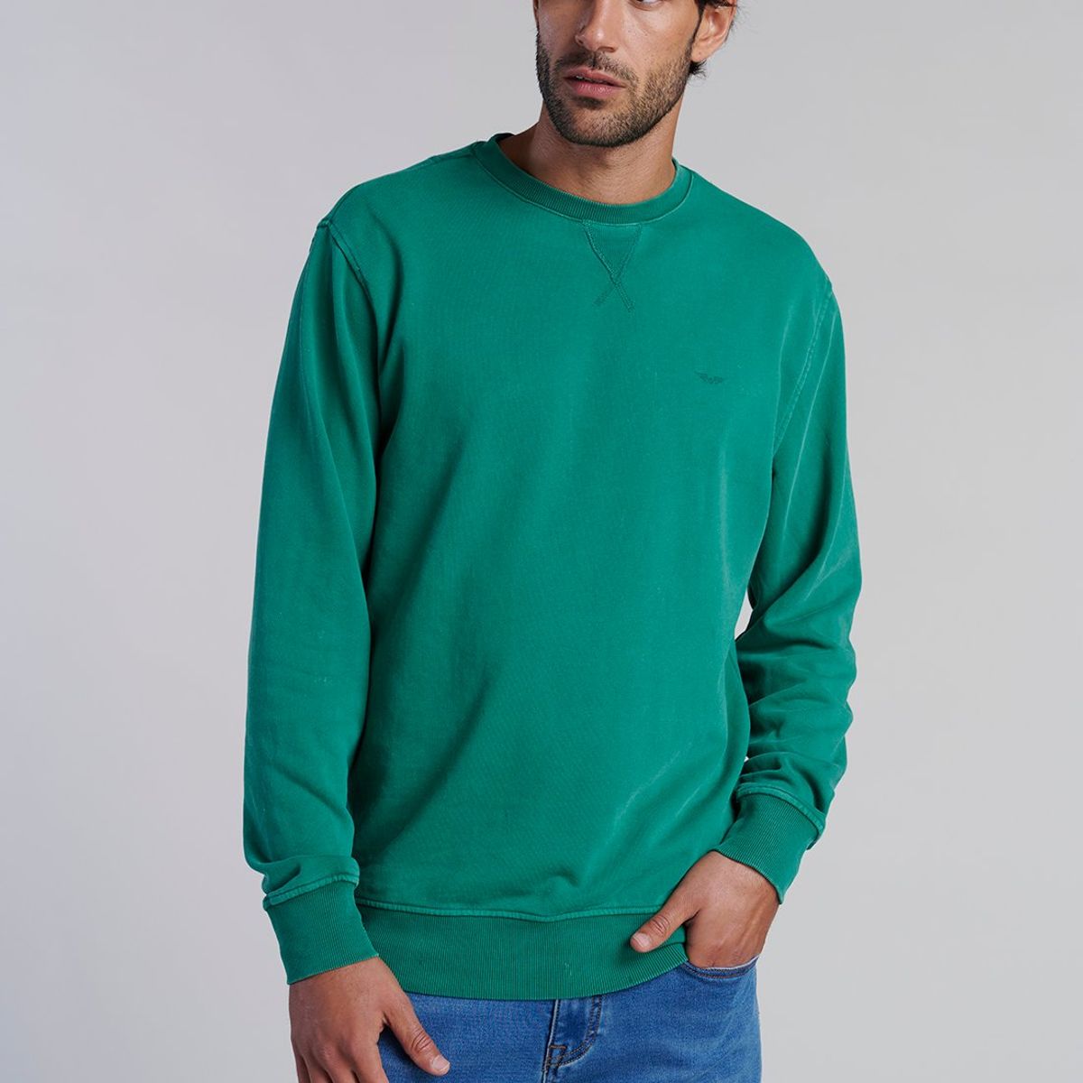 FEROUCH - Poleron Crew Neck Anaheim Verde Ferouch