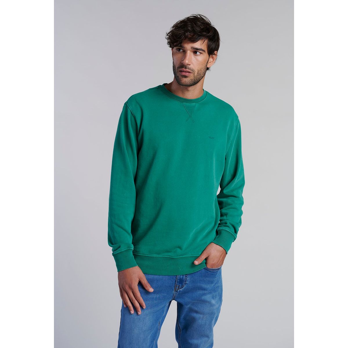 FEROUCH - Poleron Crew Neck Anaheim Verde Ferouch