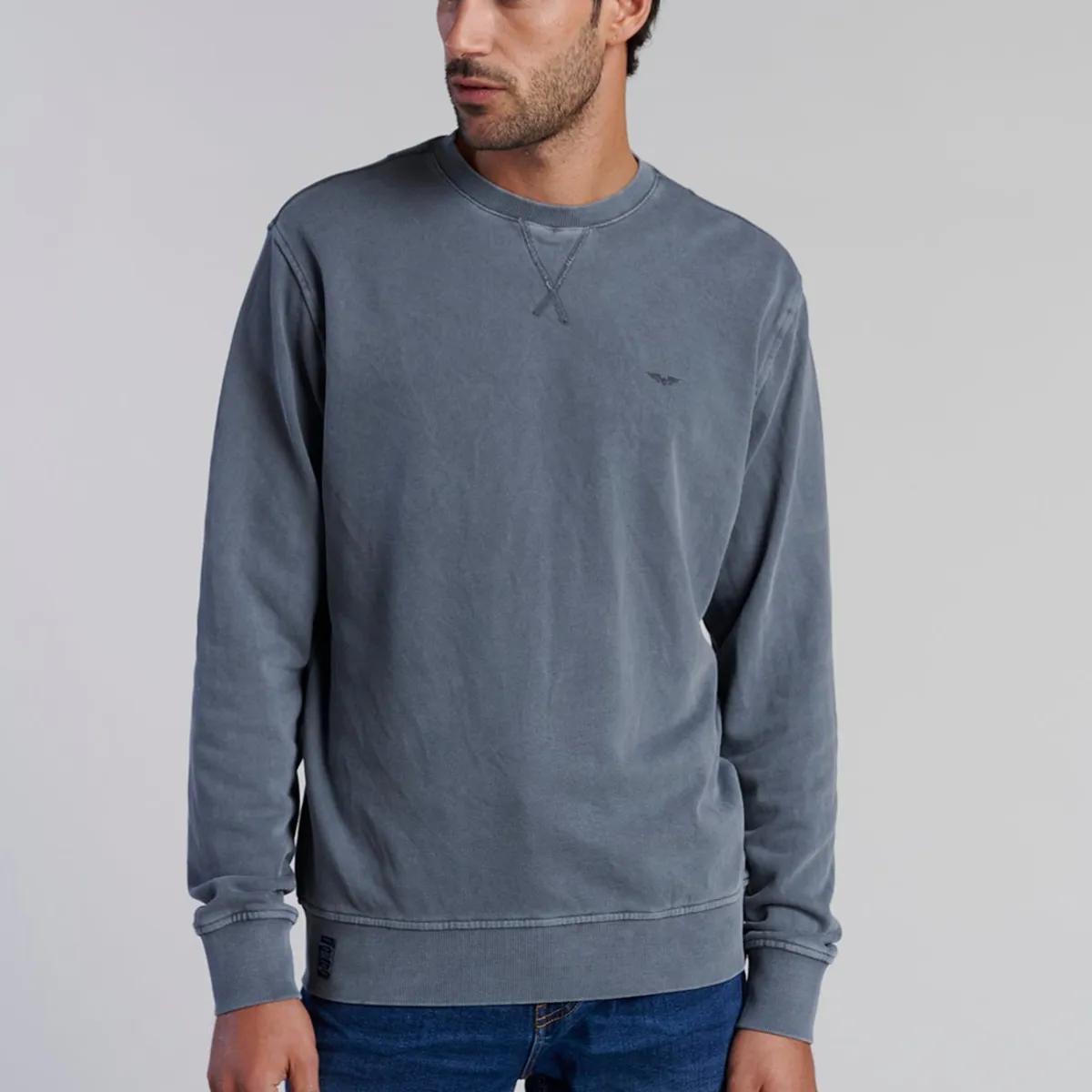 FEROUCH - Poleron Crew Neck Anaheim Gris Ferouch