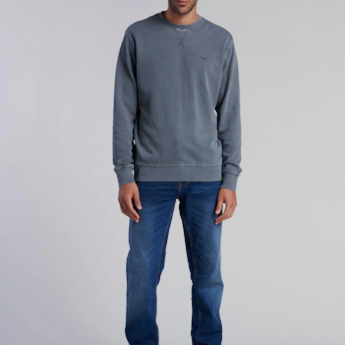 FEROUCH - Poleron Crew Neck Anaheim Gris Ferouch