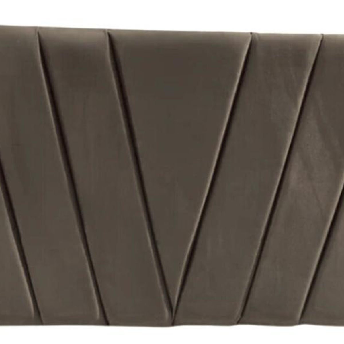 IMPORTCLICK - Respaldo Elegante Super King Capitone En V 200x60 CM Gris Claro Felpa IMPORTCLICK