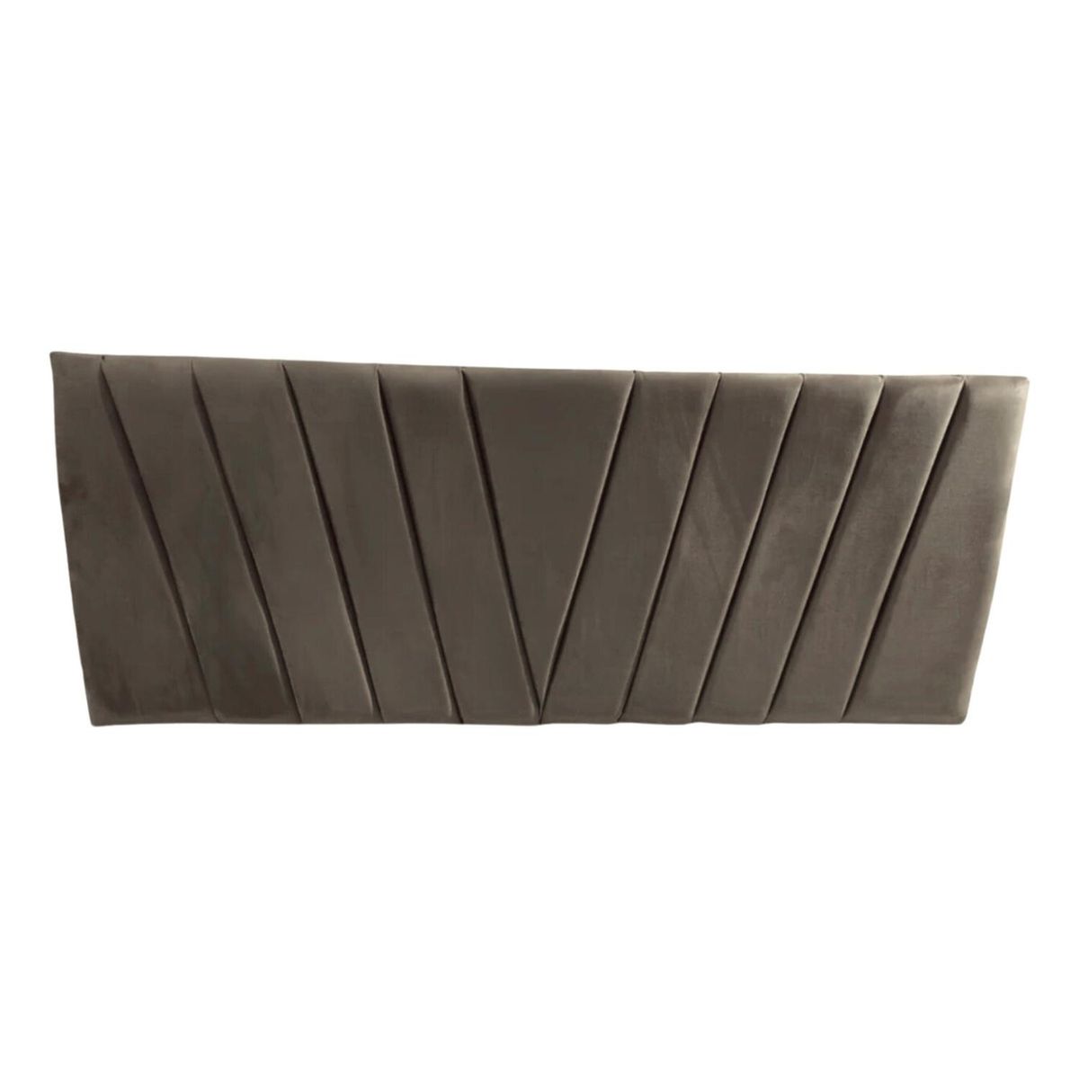 IMPORTCLICK - Respaldo Elegante Super King Capitone En V 200x60 CM Gris Claro Felpa IMPORTCLICK