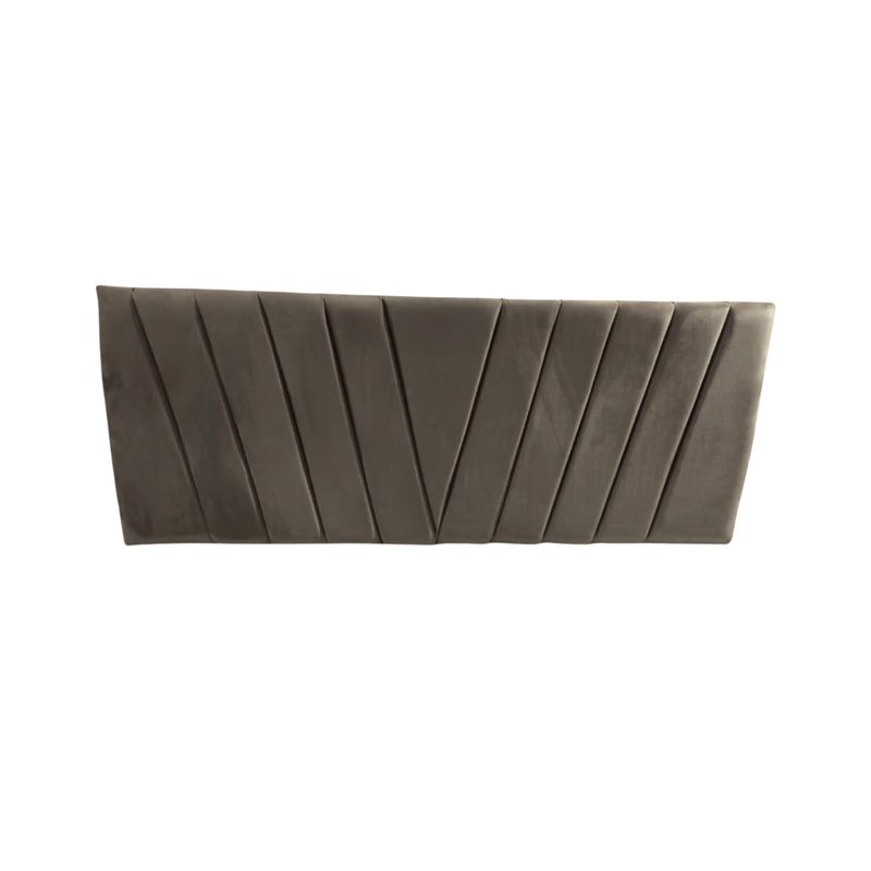 IMPORTCLICK - Respaldo Elegante Super King Capitone En V 200x60 CM Gris Claro Felpa IMPORTCLICK