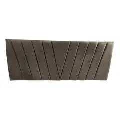 IMPORTCLICK - Respaldo Elegante Super King Capitone En V 200x60 CM Gris Claro Felpa