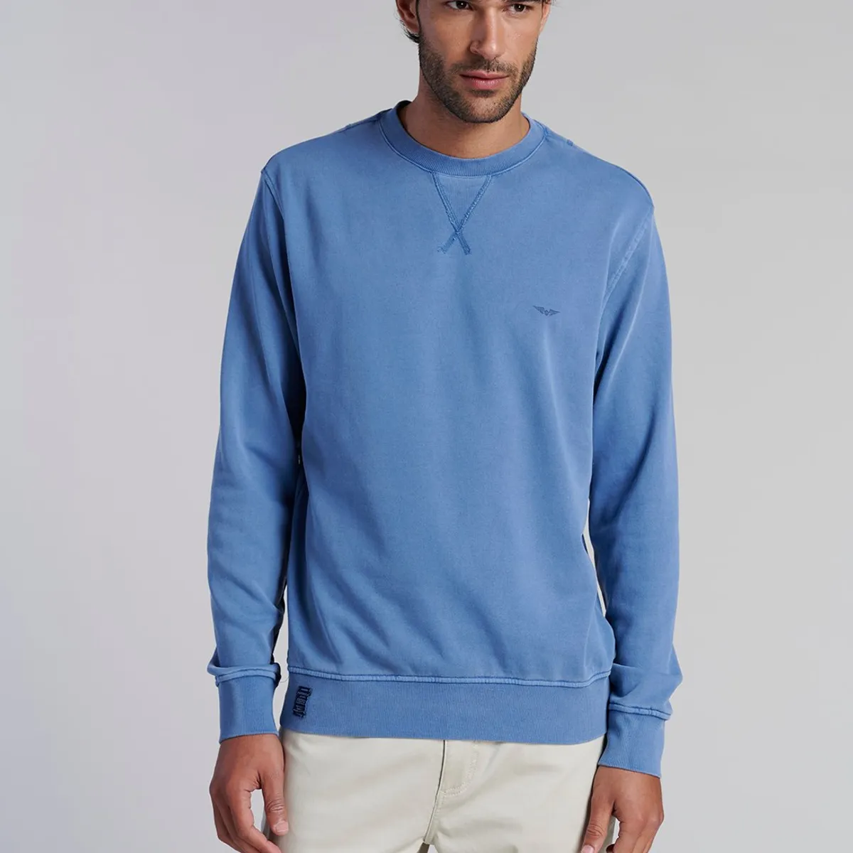 FEROUCH - Poleron Crew Neck Anaheim Celeste Ferouch