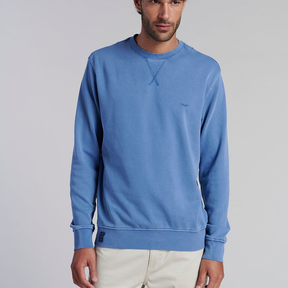 FEROUCH - Poleron Crew Neck Anaheim Celeste Ferouch