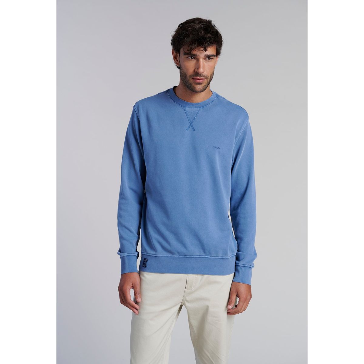 FEROUCH - Poleron Crew Neck Anaheim Celeste Ferouch