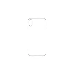 MACERATTA - Lámina De Vidrio Templado Trasera Para iPhone X iPhone XS