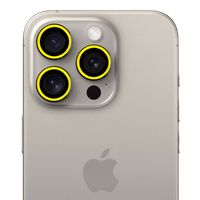 Protector de cámara modelo Neón para iPhone 11-11pro-11promax Amarillo