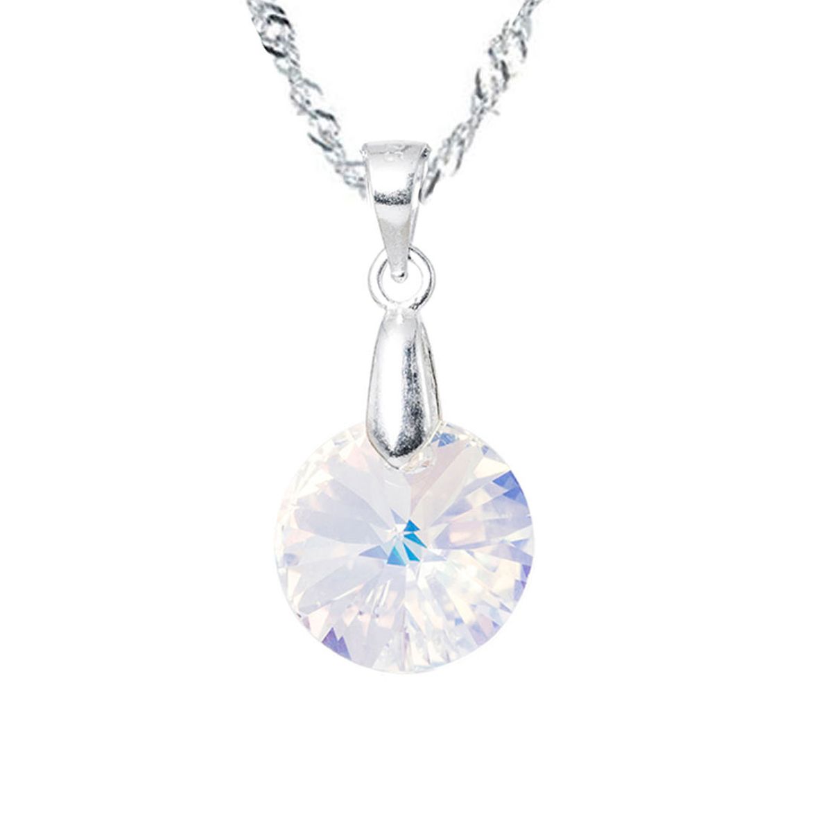 JOYAS MONTERO - Collar Paris Plata 925 creado cristales de Swarovski® Aurora Boreal