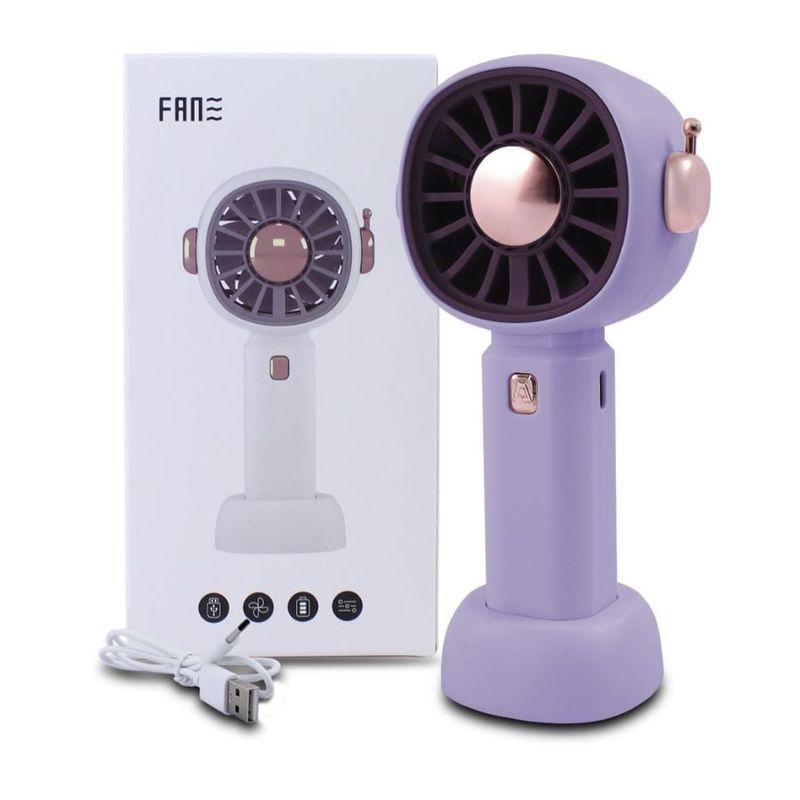 GENERICO - Mini Ventilador Recargable Usb De Mano Portátil Morado