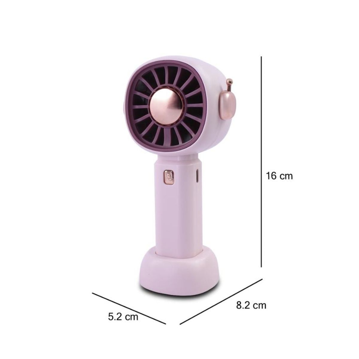 GENERICO - Mini Ventilador Recargable Usb De Mano Portátil Rosa