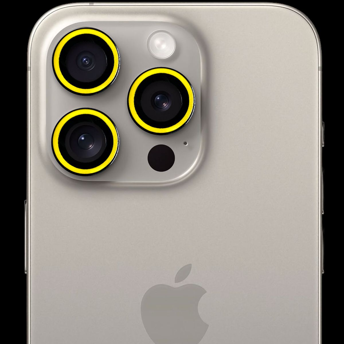 GENERICO - Protector de cámara modelo Neón para iPhone 14pro-14promax Amarillo