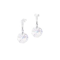 Aros Paris Plata 925 creado con cristales de Swarovski® Aurora Boreal