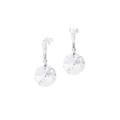 JOYAS MONTERO - Aros Paris Plata Italiana 925 Cristal Genuino Aurora Boreal