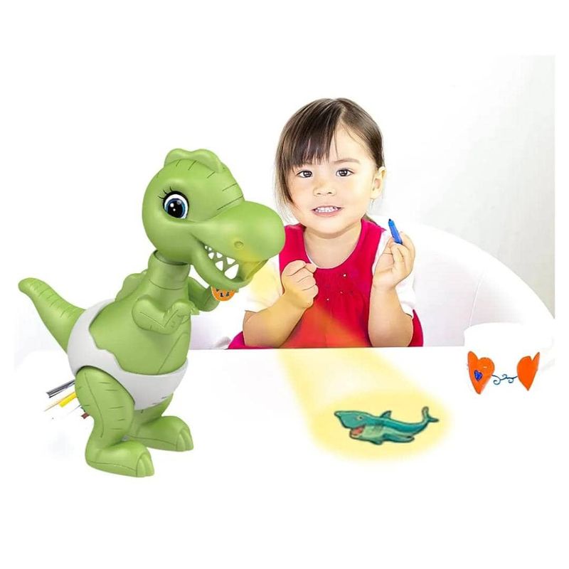 GENERICO - juguete de proyector de rastro y dibujo de dinosaurio