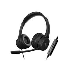 KLIP XTREME - Audífonos Teletrabajo KCH-510 Alámbrico Negro