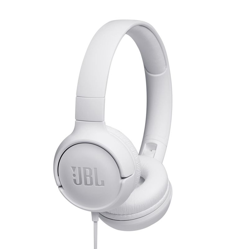 JBL - Audífonos Diadema c/Micrófono JBL Tune 500 Alámbrico Blanco