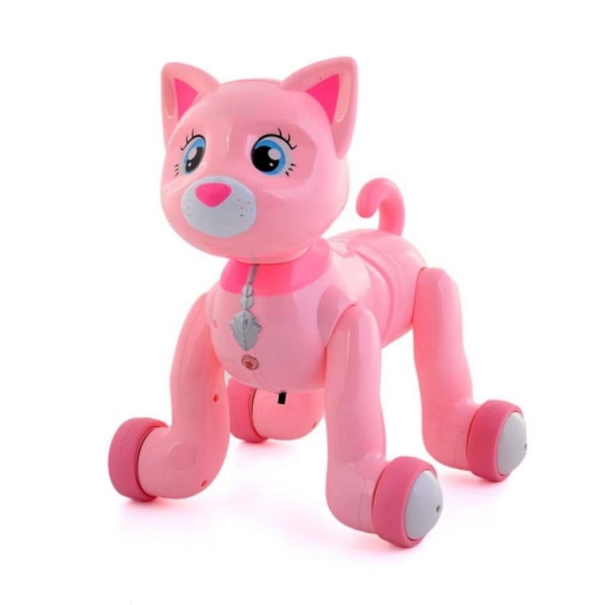 GENERICO - GATO ROBOT DE JUGUETE CONTROL REMOTO CON LUZ MUSICA Y SONIDO