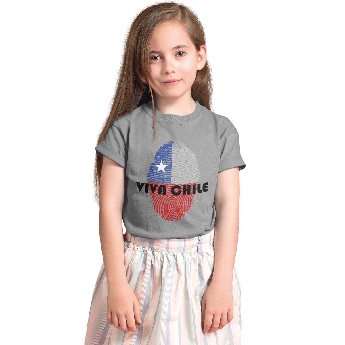 GENERICO - POLERA NIÑA FIESTAS PATRIAS HUELLA
