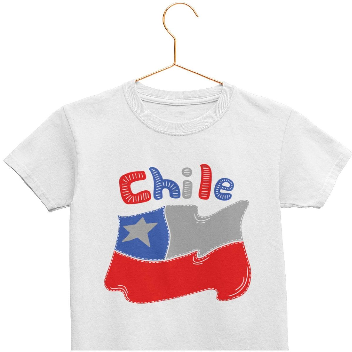 GENERICO - POLERA NIÑA FIESTAS PATRIAS CHILE