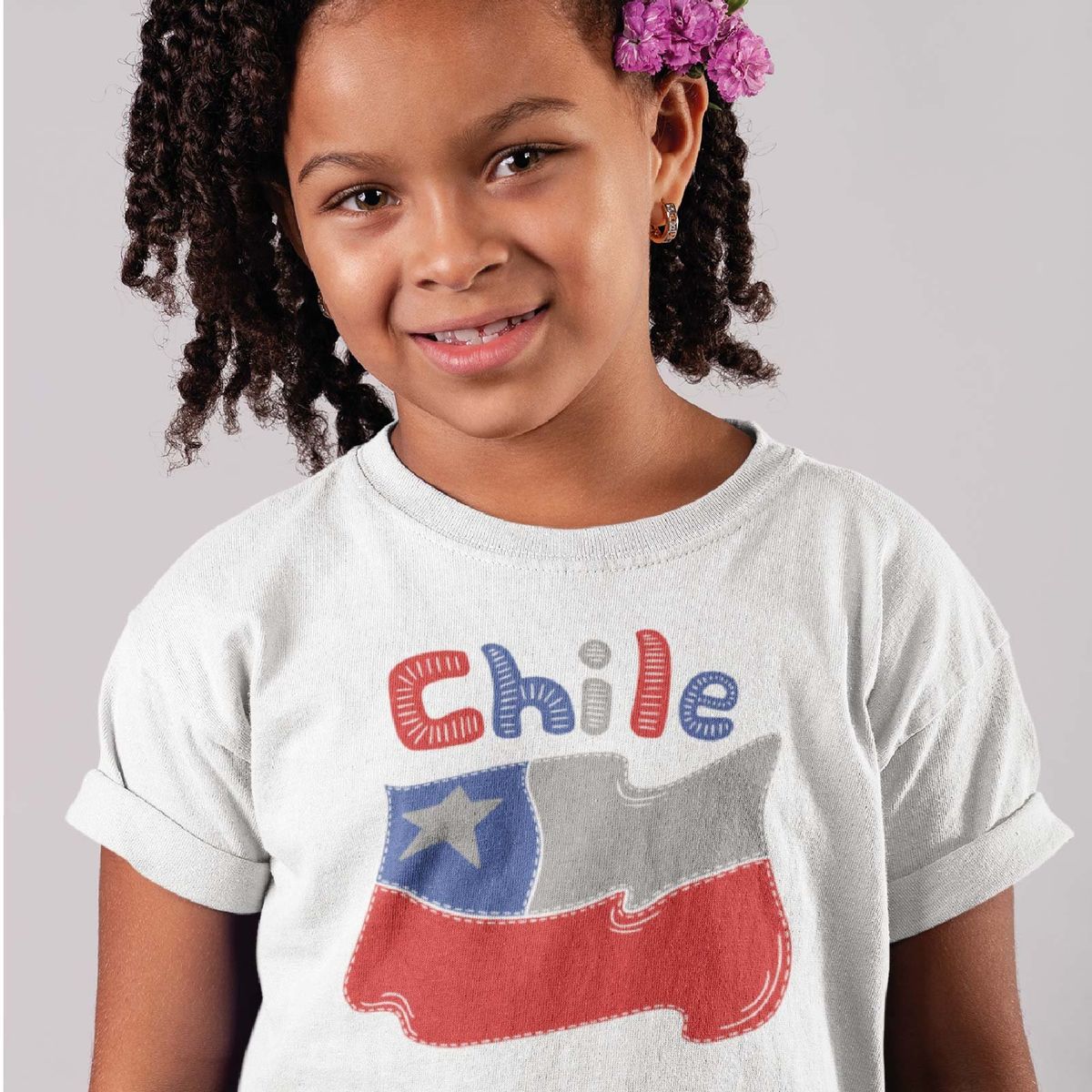 GENERICO - POLERA NIÑA FIESTAS PATRIAS CHILE