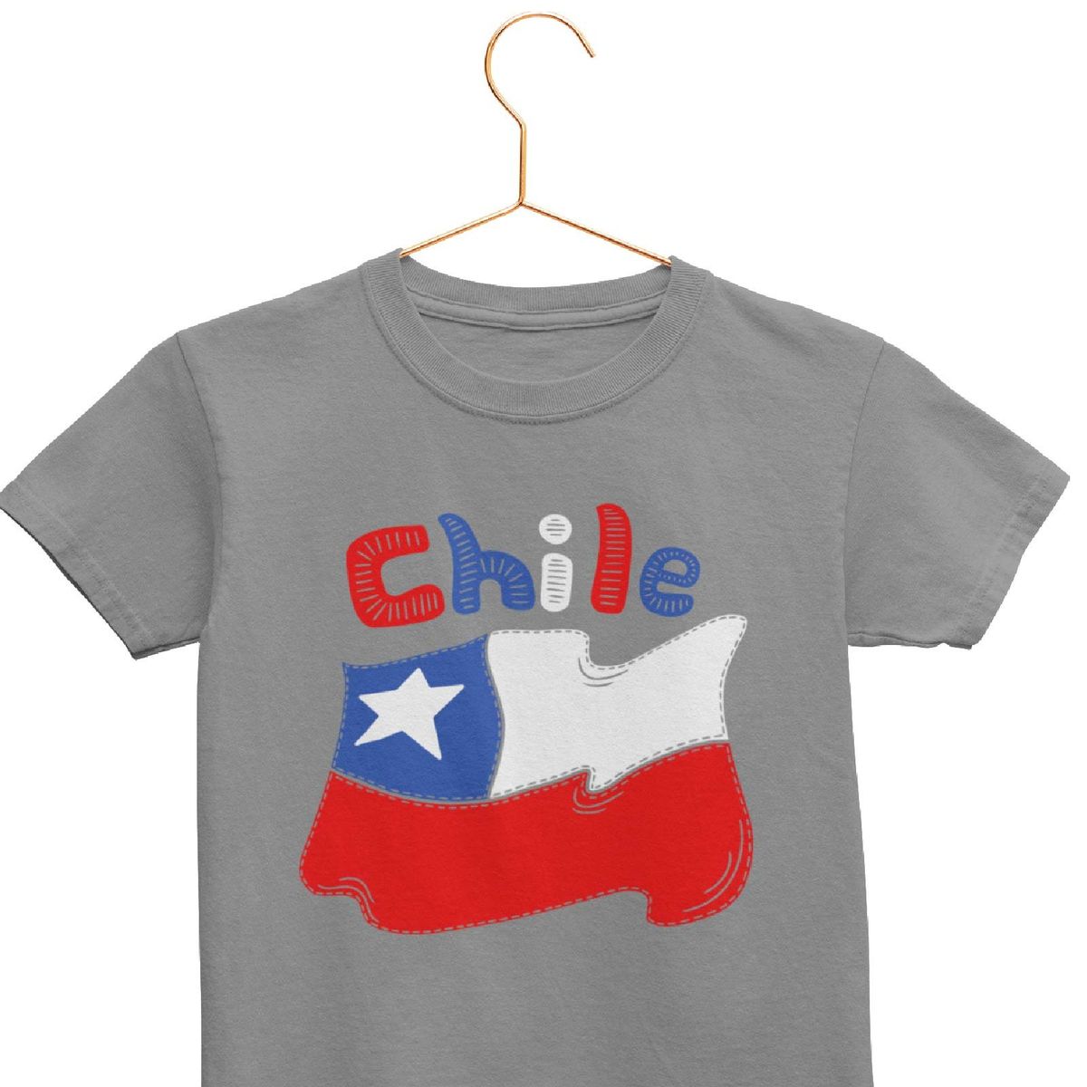 GENERICO - POLERA NIÑA FIESTAS PATRIAS CHILE
