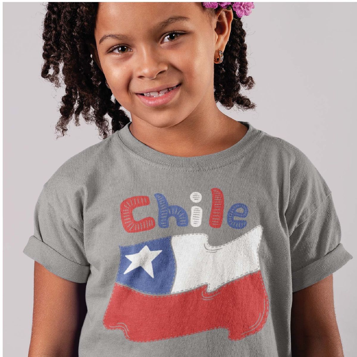 GENERICO - POLERA NIÑA FIESTAS PATRIAS CHILE