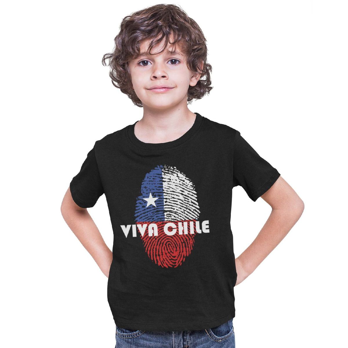 GENERICO - POLERA NIÑO FIESTAS PATRIAS HUELLA