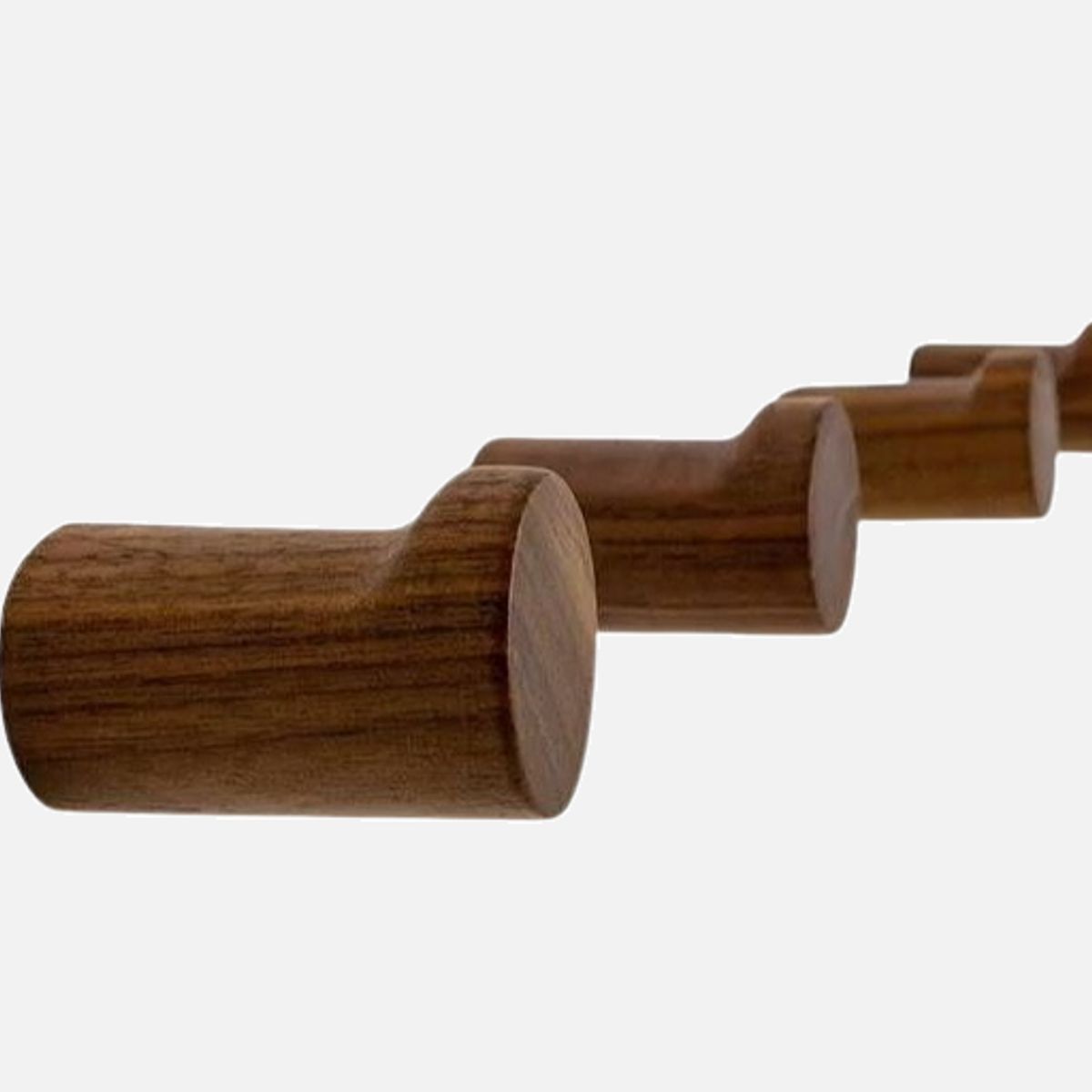 WW DESIGN - Pack 4 Percheros de Madera Marrón – Colgador de Pared Elegante y Funcional