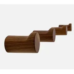 WW DESIGN - Percheros De Madera Marron - Pack De 4 Unds.