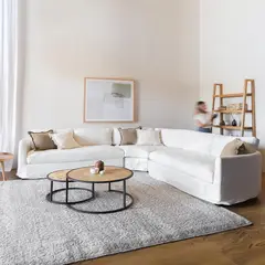 AMOBLE - Sofa Seccional Helga Blanco V Amoblé