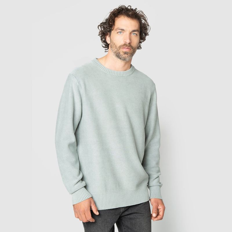BUBBA - Light Sweater Light Grey Black Bubba