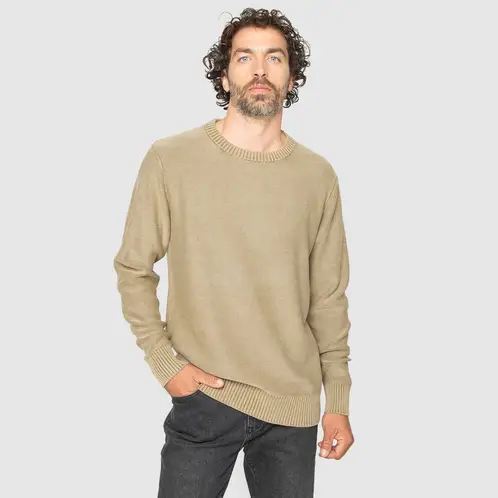 BUBBA - Light Sweater Dark Beige Black
