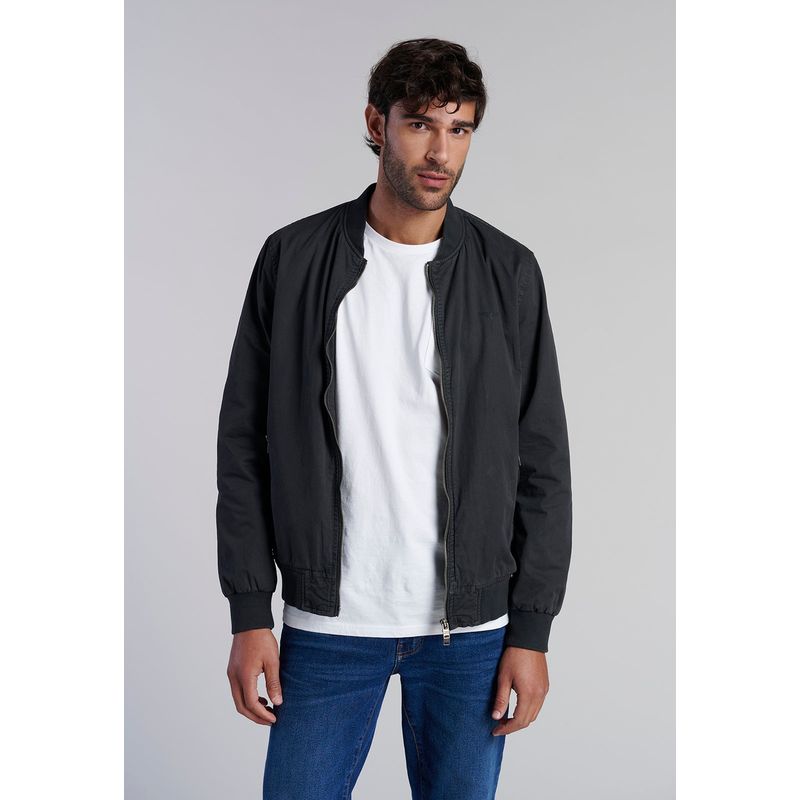 FEROUCH - Chaqueta Bomber Garment Dyed Fj Gris Ferouch