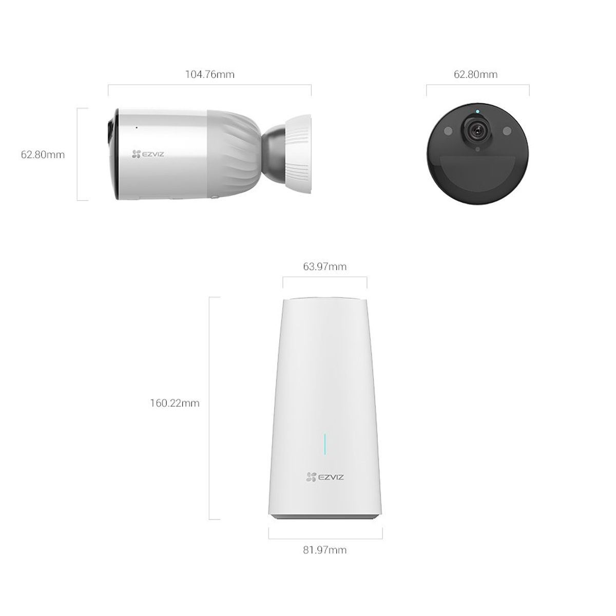 HIKVISION - CAMARA EZVIZ BC1-B1 CON BASE PORT