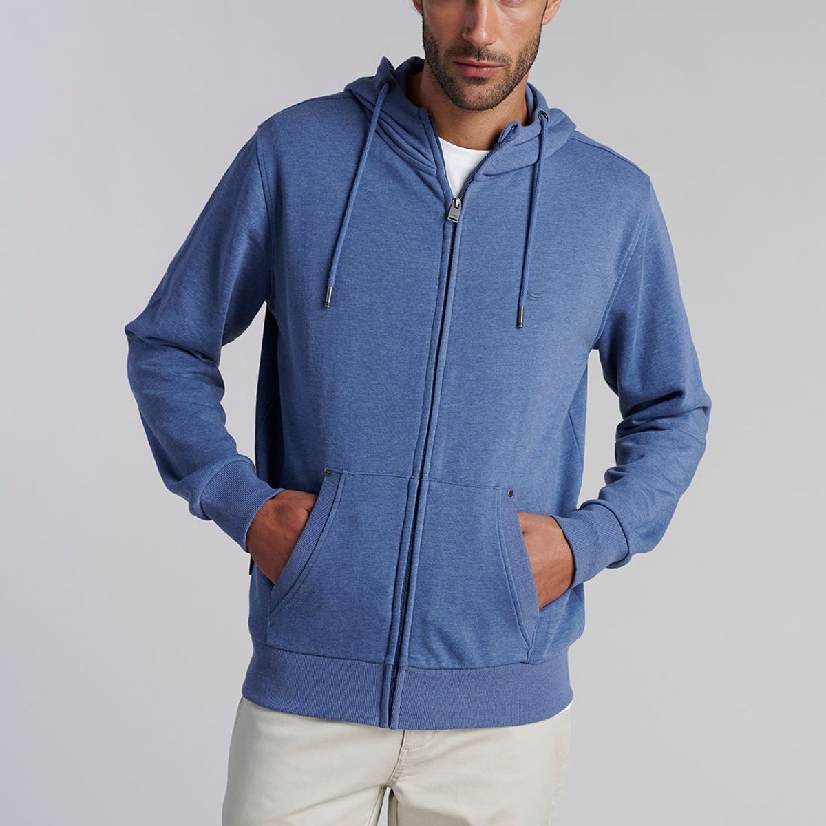 FEROUCH - Poleron Basico Massachussets Azul Ferouch