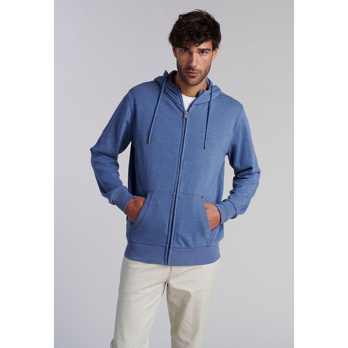 FEROUCH - Poleron Basico Massachussets Azul Ferouch